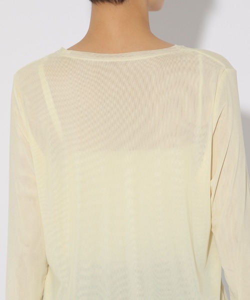 Elura（エルーラ）の「マイクロチュールクループルオーバー/289141（Tシャツ/カットソー・レディース・ブラック/グリーン系その他/ホワイト・FREE）」の16枚目の写真