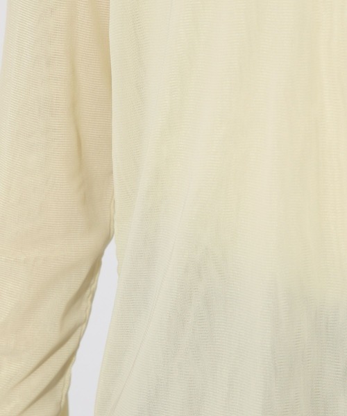 Elura（エルーラ）の「マイクロチュールクループルオーバー/289141（Tシャツ/カットソー・レディース・ブラック/グリーン系その他/ホワイト・FREE）」の17枚目の写真