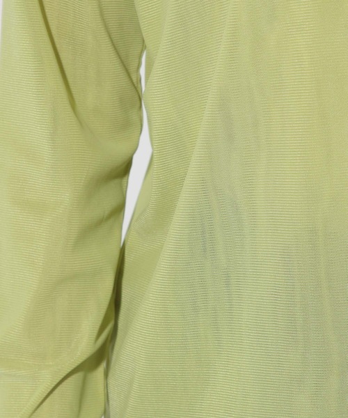 Elura（エルーラ）の「マイクロチュールクループルオーバー/289141（Tシャツ/カットソー・レディース・ブラック/グリーン系その他/ホワイト・FREE）」の19枚目の写真