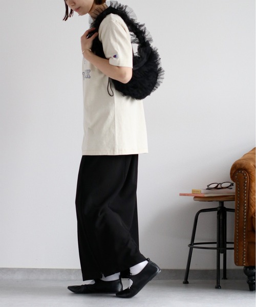 Champion(チャンピオン)の「【champion】SHORT SLEEVE Tee TRACK CLUB(Tシャツ/カットソー・レディース・チャコール/ベージュ・M)」の10枚目の写真