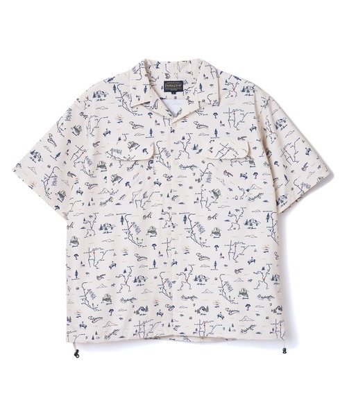 PENDLETON(ペンドルトン)の「PENDLETON/ペンドルトン ショートスリーブ オープンカラーシャツジャケット(シャツ/ブラウス・メンズ・ネイビー/オフホワイト・MEDIUM/LARGE)」の7枚目の写真