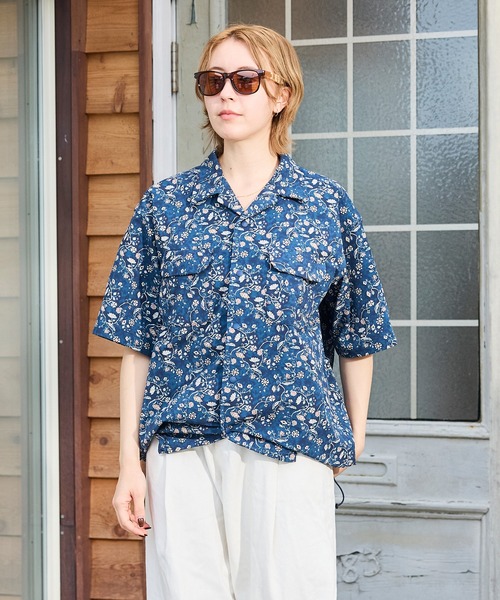 PENDLETON(ペンドルトン)の「PENDLETON/ペンドルトン ショートスリーブ オープンカラーシャツジャケット(シャツ/ブラウス・メンズ・ネイビー/オフホワイト・MEDIUM/LARGE)」の11枚目の写真