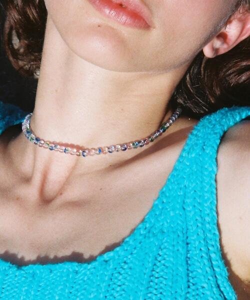 DRESSTERIOR(ドレステリア)の「◆Sisi joia(シシ ジョイア)PALLAS necklace(ネックレス・レディース・サックスブルー系4/サックスブルー/グリーン・00)」の3枚目の写真