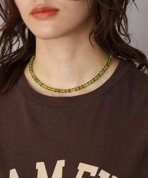 DRESSTERIOR(ドレステリア)の「◆Sisi joia(シシ ジョイア)PALLAS necklace(ネックレス・レディース・サックスブルー系4/サックスブルー/グリーン・00)」の4枚目の写真