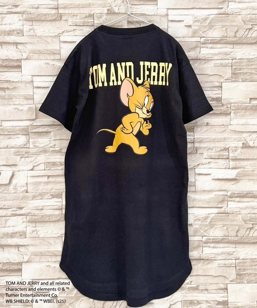 TOM&JERRY トムとジェリー 80s vintege オーバーサイズ　レア セール】TOM&JERRY トム＆ジェリー オーバーサイズ ワンピース