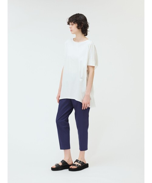 mizuiroind（ミズイロインド）の「mizuiro ind ボートネックコクーンプルオーバー（Tシャツ/カットソー・レディース・オフホワイト/ブラック/ネイビー/ブルー/チャコールグレー・FREE）」の15枚目の写真