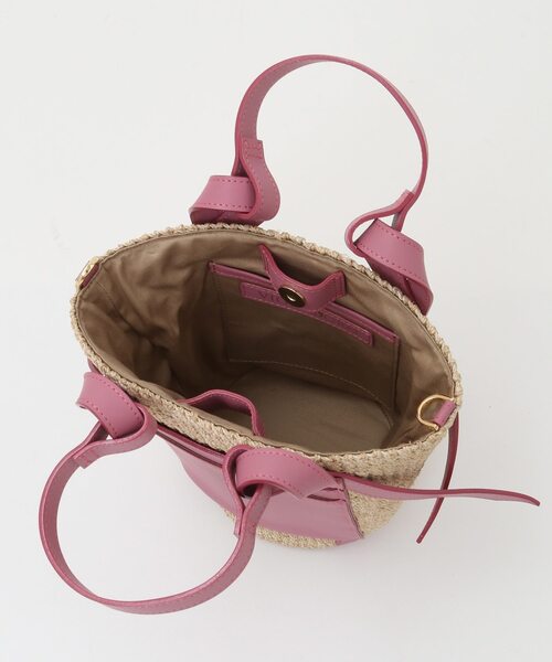 Tiara（ティアラ）の「《別注》【VIOLAd'ORO/ヴィオラドーロ】かごバッグ（V-8885）（かごバッグ・レディース・アイボリー/ネイビー/ピンク・FREE）」の10枚目の写真