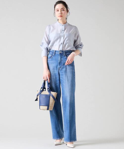 Tiara（ティアラ）の「《別注》【VIOLAd'ORO/ヴィオラドーロ】かごバッグ（V-8885）（かごバッグ・レディース・アイボリー/ネイビー/ピンク・FREE）」の12枚目の写真