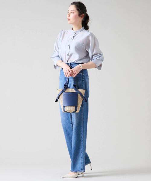 Tiara（ティアラ）の「《別注》【VIOLAd'ORO/ヴィオラドーロ】かごバッグ（V-8885）（かごバッグ・レディース・アイボリー/ネイビー/ピンク・FREE）」の13枚目の写真