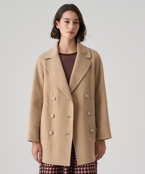 ブランド古着】ANAYI｜アナイのピーコート（イエロー/黄色系）古着通販