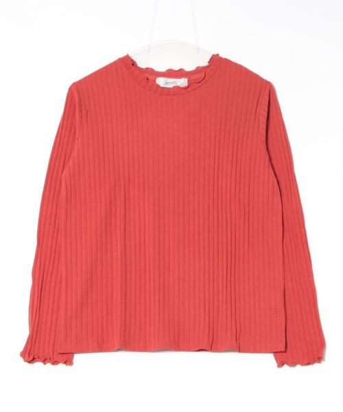 zootie(ズーティー)の「ロングスリーブ リブカットソー(Tシャツ/カットソー・レディース・オレンジ・LL)」の1枚目の写真