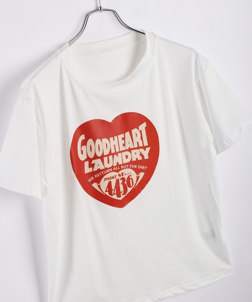 WESTSEA(ウエストシー)の「ハートモチーフ プリント ビッグ 半袖Tシャツ(Tシャツ/カットソー・レディース・ホワイト/ブラック・M/L/XL)」の16枚目の写真