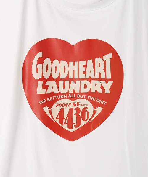 WESTSEA(ウエストシー)の「ハートモチーフ プリント ビッグ 半袖Tシャツ(Tシャツ/カットソー・レディース・ホワイト/ブラック・M/L/XL)」の11枚目の写真