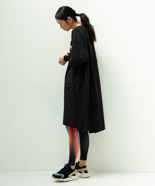 STOF（ストフ）の「STRIPE MODS ONE-PIECE（ワンピース・メンズ・ブラック/ナチュラル・FREE）」の5枚目の写真