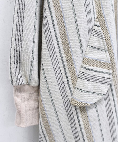 STOF（ストフ）の「STRIPE MODS ONE-PIECE（ワンピース・メンズ・ブラック/ナチュラル・FREE）」の16枚目の写真