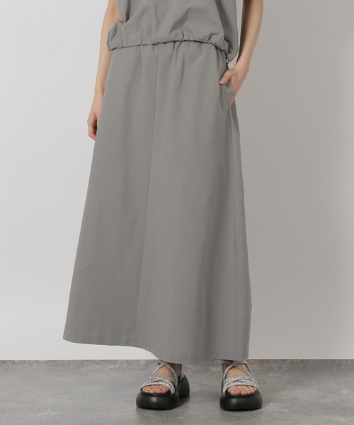 LAKOLE（ラコレ）の「【セットアップ対応・多機能付き】カットドロストスカート / 329616（スカート・レディース・グレー/ブラック/カーキ/グレイッシュベージュ/ブラウン・FREE）」の3枚目の写真