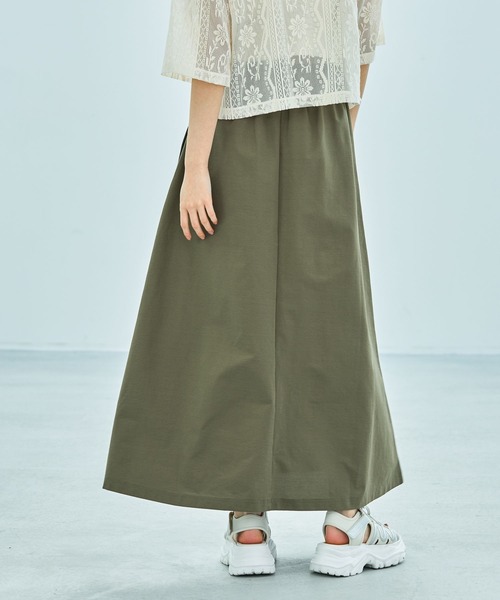 LAKOLE（ラコレ）の「【セットアップ対応・多機能付き】カットドロストスカート / 329616（スカート・レディース・グレー/ブラック/カーキ/グレイッシュベージュ/ブラウン・FREE）」の6枚目の写真