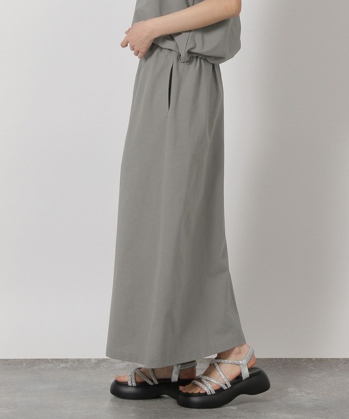 LAKOLE（ラコレ）の「【セットアップ対応・多機能付き】カットドロストスカート / 329616（スカート・レディース・グレー/ブラック/カーキ/グレイッシュベージュ/ブラウン・FREE）」の11枚目の写真