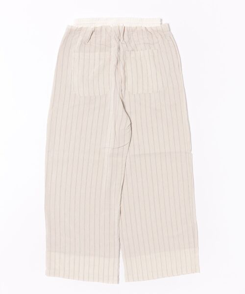 Q（キュー）の「ストライプイージーパンツ（その他パンツ・レディース・ブラウン/アイボリー・MEDIUM）」の13枚目の写真