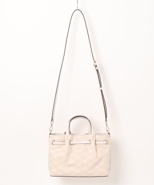 MICHAEL KORS(マイケルコース)の「CARSON センタージップ サッチェル スモール - MKシグネチャー(ハンドバッグ・レディース・ベージュ系・FREE)」の2枚目の写真