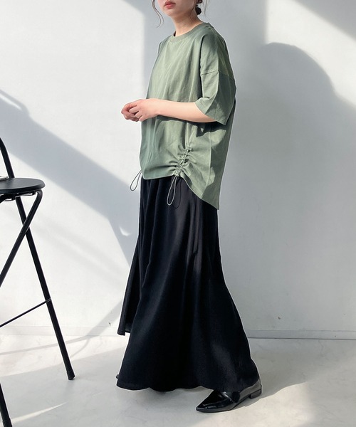 AS KNOW AS plus(アズノゥアズプラス)の「●ウエストゴム ゆったり楽ちん さらりとガウチョパンツ(その他パンツ・レディース・モカ/イエロー/ブラック/カーキ/ターコイズブルー・FREE)」の21枚目の写真