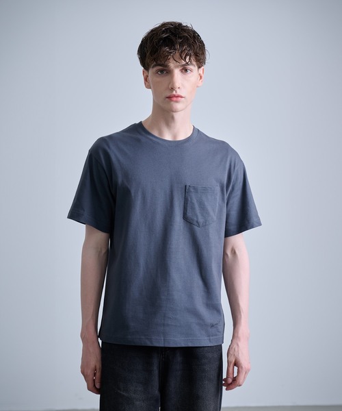 NUMBER (N)INE（ナンバーナイン）の「【NUMBER(N)INE/ナンバーナイン】BASIC HEM PRINTED POCKET T-SHIRT / ベーシック ワンポイント ロゴプリント ポケット Tシャツ（Tシャツ/カットソー・メンズ・ブラック/ホワイト/チャコールグレー・M/L/XL）」の3枚目の写真