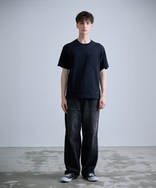 NUMBER (N)INE（ナンバーナイン）の「【NUMBER(N)INE/ナンバーナイン】BASIC HEM PRINTED POCKET T-SHIRT / ベーシック ワンポイント ロゴプリント ポケット Tシャツ（Tシャツ/カットソー・メンズ・ブラック/ホワイト/チャコールグレー・M/L/XL）」の16枚目の写真