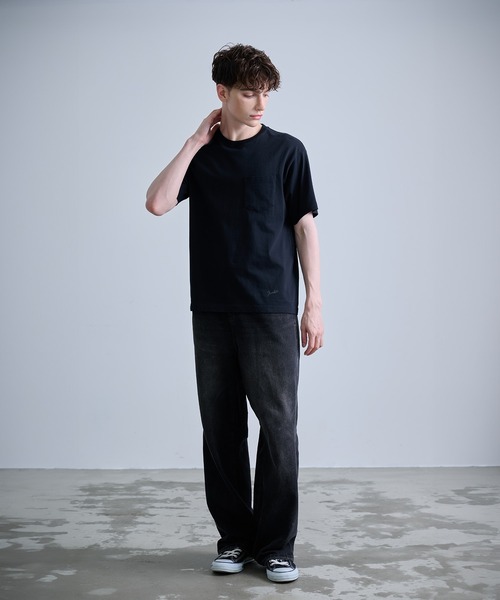 NUMBER (N)INE（ナンバーナイン）の「【NUMBER(N)INE/ナンバーナイン】BASIC HEM PRINTED POCKET T-SHIRT / ベーシック ワンポイント ロゴプリント ポケット Tシャツ（Tシャツ/カットソー・メンズ・ブラック/ホワイト/チャコールグレー・M/L/XL）」の18枚目の写真