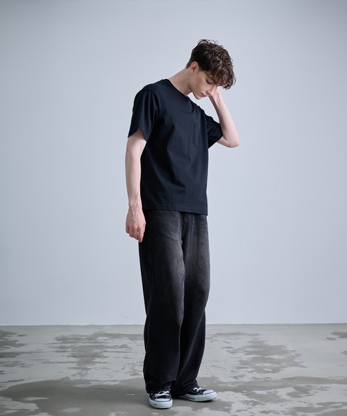 NUMBER (N)INE（ナンバーナイン）の「【NUMBER(N)INE/ナンバーナイン】BASIC HEM PRINTED POCKET T-SHIRT / ベーシック ワンポイント ロゴプリント ポケット Tシャツ（Tシャツ/カットソー・メンズ・ブラック/ホワイト/チャコールグレー・M/L/XL）」の19枚目の写真