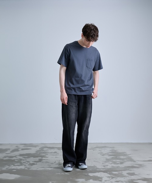 NUMBER (N)INE（ナンバーナイン）の「【NUMBER(N)INE/ナンバーナイン】BASIC HEM PRINTED POCKET T-SHIRT / ベーシック ワンポイント ロゴプリント ポケット Tシャツ（Tシャツ/カットソー・メンズ・ブラック/ホワイト/チャコールグレー・M/L/XL）」の21枚目の写真