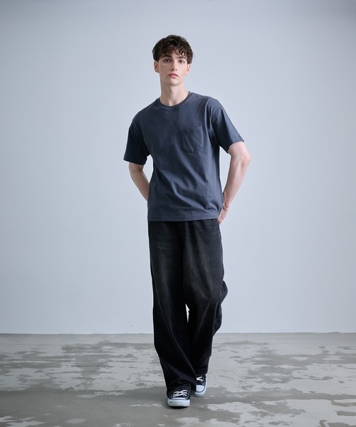 NUMBER (N)INE（ナンバーナイン）の「【NUMBER(N)INE/ナンバーナイン】BASIC HEM PRINTED POCKET T-SHIRT / ベーシック ワンポイント ロゴプリント ポケット Tシャツ（Tシャツ/カットソー・メンズ・ブラック/ホワイト/チャコールグレー・M/L/XL）」の22枚目の写真
