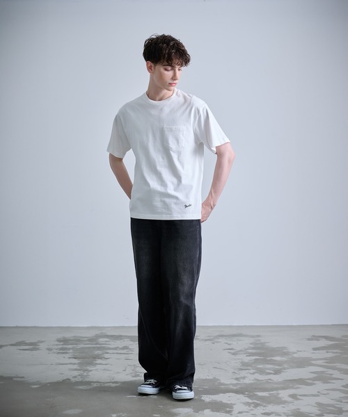 NUMBER (N)INE（ナンバーナイン）の「【NUMBER(N)INE/ナンバーナイン】BASIC HEM PRINTED POCKET T-SHIRT / ベーシック ワンポイント ロゴプリント ポケット Tシャツ（Tシャツ/カットソー・メンズ・ブラック/ホワイト/チャコールグレー・M/L/XL）」の14枚目の写真