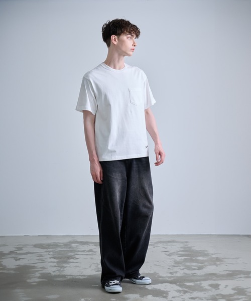NUMBER (N)INE（ナンバーナイン）の「【NUMBER(N)INE/ナンバーナイン】BASIC HEM PRINTED POCKET T-SHIRT / ベーシック ワンポイント ロゴプリント ポケット Tシャツ（Tシャツ/カットソー・メンズ・ブラック/ホワイト/チャコールグレー・M/L/XL）」の15枚目の写真