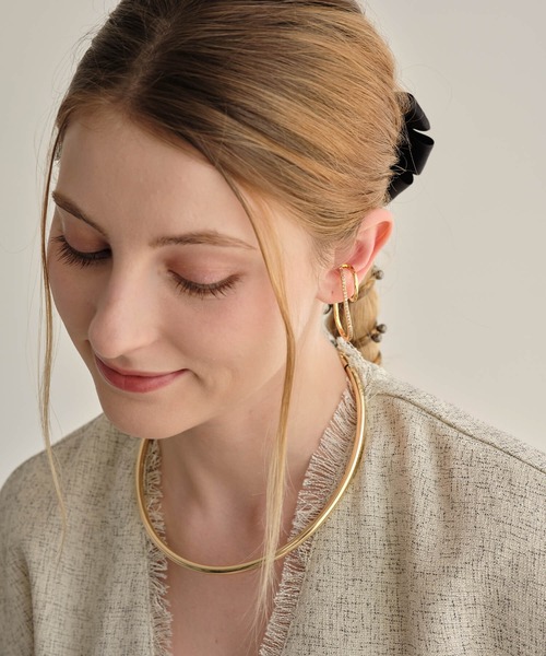 ANOH（アノー）の「メタルフープチョーカー（チョーカー・レディース・ゴールド/シルバー・FREE）」の7枚目の写真