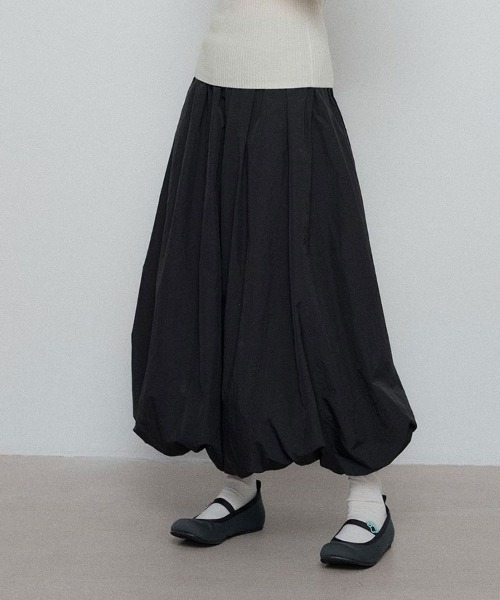 SallyLunn(サリーラン)の「ウエストゴムマキシスカート(スカート・レディース・ホワイト/ブラック/グレー・MEDIUM/LARGE)」の10枚目の写真