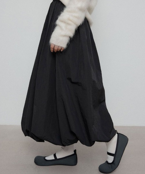 SallyLunn(サリーラン)の「ウエストゴムマキシスカート(スカート・レディース・ホワイト/ブラック/グレー・MEDIUM/LARGE)」の11枚目の写真