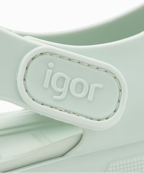 petit main(プティマイン)の「igor SURFI(サンダル・キッズ・アイボリー/ライトグリーン/ラベンダー・14cm/15cm/16cm)」の5枚目の写真