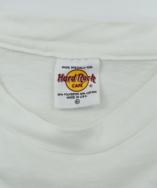 VINTAGE(ヴィンテージ)の「【ヴィンテージ古着】90’s HARD ROCK CAFE 企業ロゴ Tシャツ USA製(Tシャツ/カットソー・メンズ・ホワイト・X-LARGE)」の5枚目の写真