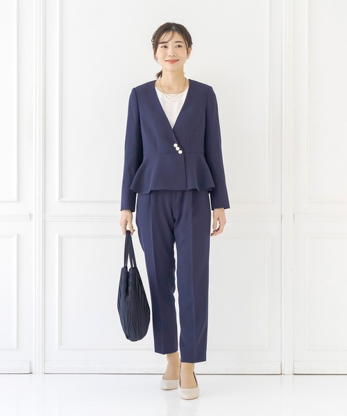 CARETTE(カレット)の「プリーツ生地のフォーマルバッグ(トートバッグ・レディース・ブラック/ネイビー・ONE SIZE)」の5枚目の写真
