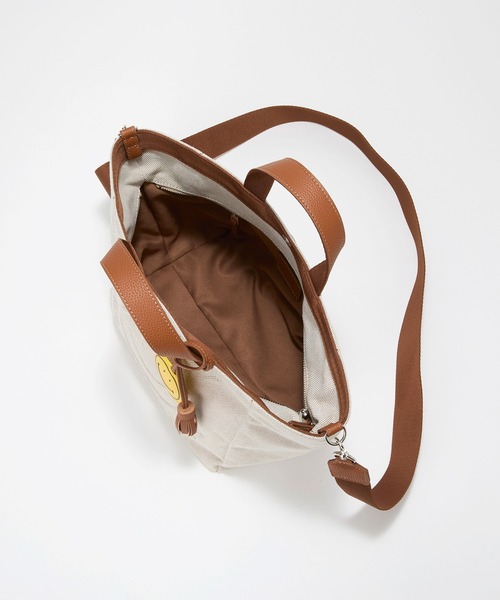 Breath TOPKAPI(ブレストプカピ)の「【Breath TOPKAPI】SMILE COLLETION エンボス スマイル 2way トートバッグ /スマイルチャーム付き(トートバッグ・レディース・ブラック/ベージュ・FREE)」の14枚目の写真