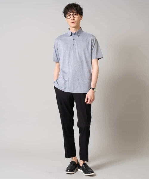 a.v.v（アーヴェヴェ）の「【吸水速乾/イージーケア】ALTIMAポロシャツ（ポロシャツ・メンズ・ブルーグレー/ネイビー系/ネイビー・46/44/50/48）」の6枚目の写真