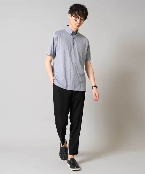 a.v.v（アーヴェヴェ）の「【吸水速乾/イージーケア】ALTIMAポロシャツ（ポロシャツ・メンズ・ブルーグレー/ネイビー系/ネイビー・46/44/50/48）」の8枚目の写真