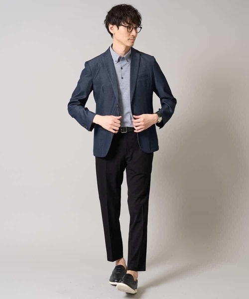 a.v.v（アーヴェヴェ）の「【吸水速乾/イージーケア】ALTIMAポロシャツ（ポロシャツ・メンズ・ブルーグレー/ネイビー系/ネイビー・46/44/50/48）」の12枚目の写真