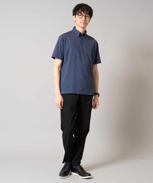 a.v.v（アーヴェヴェ）の「【吸水速乾/イージーケア】ALTIMAポロシャツ（ポロシャツ・メンズ・ブルーグレー/ネイビー系/ネイビー・46/44/50/48）」の14枚目の写真