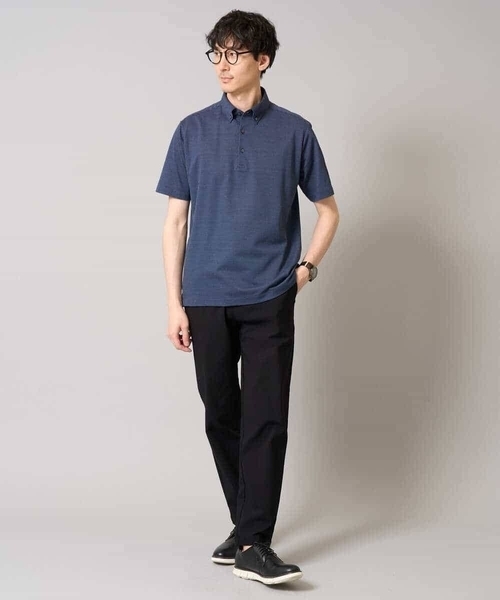 a.v.v（アーヴェヴェ）の「【吸水速乾/イージーケア】ALTIMAポロシャツ（ポロシャツ・メンズ・ブルーグレー/ネイビー系/ネイビー・46/44/50/48）」の15枚目の写真