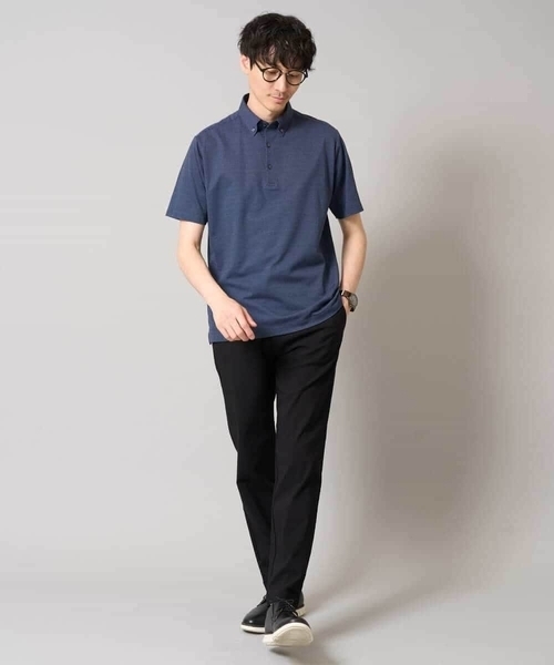 a.v.v（アーヴェヴェ）の「【吸水速乾/イージーケア】ALTIMAポロシャツ（ポロシャツ・メンズ・ブルーグレー/ネイビー系/ネイビー・46/44/50/48）」の16枚目の写真