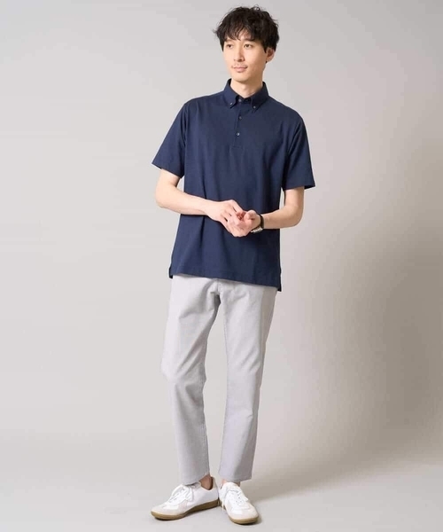 a.v.v（アーヴェヴェ）の「【吸水速乾/イージーケア】ALTIMAポロシャツ（ポロシャツ・メンズ・ブルーグレー/ネイビー系/ネイビー・46/44/50/48）」の17枚目の写真