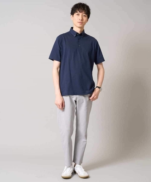 a.v.v（アーヴェヴェ）の「【吸水速乾/イージーケア】ALTIMAポロシャツ（ポロシャツ・メンズ・ブルーグレー/ネイビー系/ネイビー・46/44/50/48）」の18枚目の写真