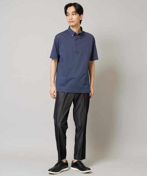 a.v.v（アーヴェヴェ）の「【吸水速乾/イージーケア】ALTIMAポロシャツ（ポロシャツ・メンズ・ブルーグレー/ネイビー系/ネイビー・46/44/50/48）」の20枚目の写真