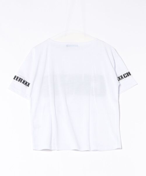 CHEER（チアー）の「袖メッシュ切り替えしぼりデザインゆったりトップス（Tシャツ/カットソー・レディース・ホワイト/ブラック・S/M）」の18枚目の写真